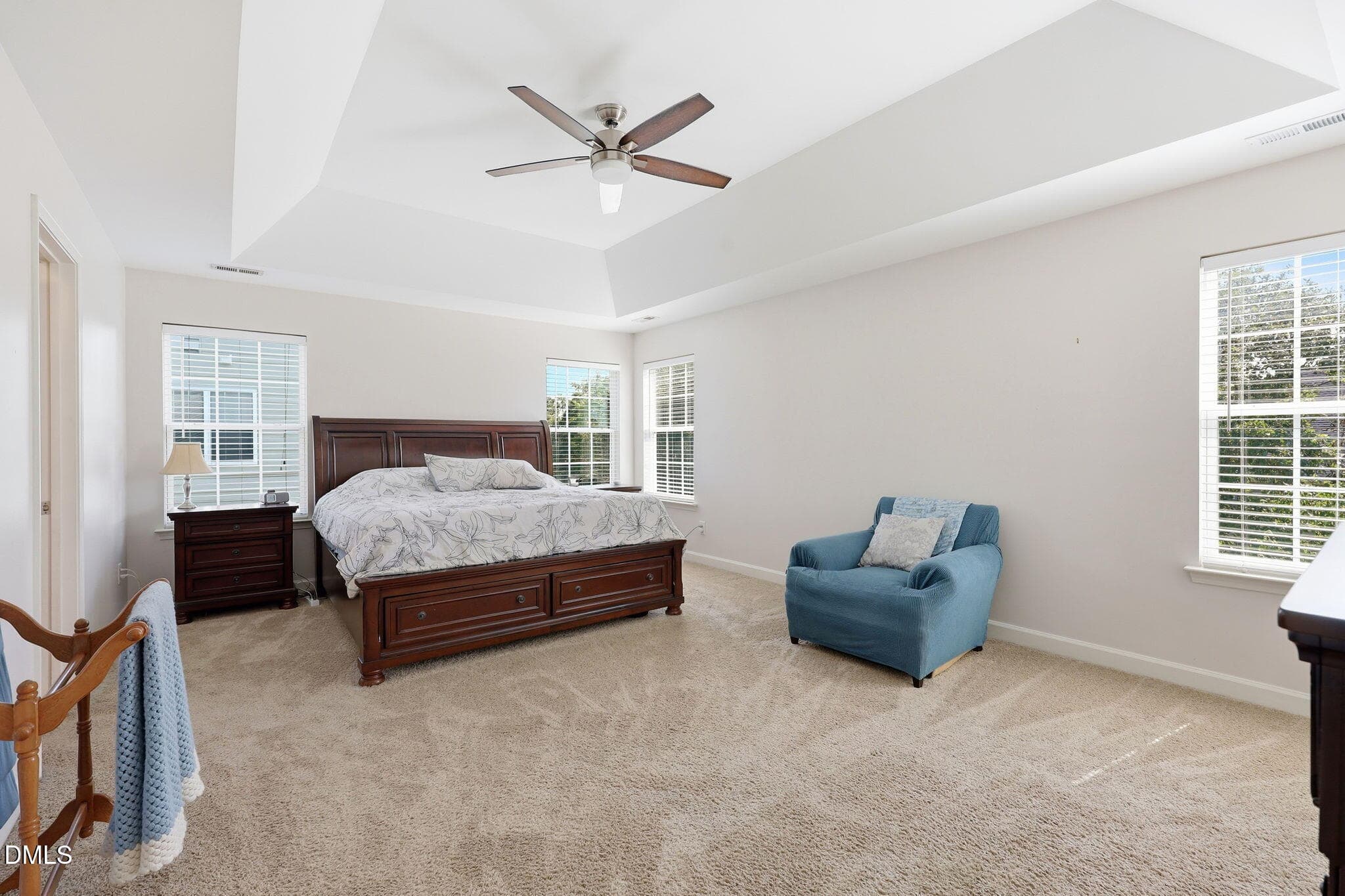 Primary bedroom full on - 526 Redford Place Drive, Rolesville, NC 27571
