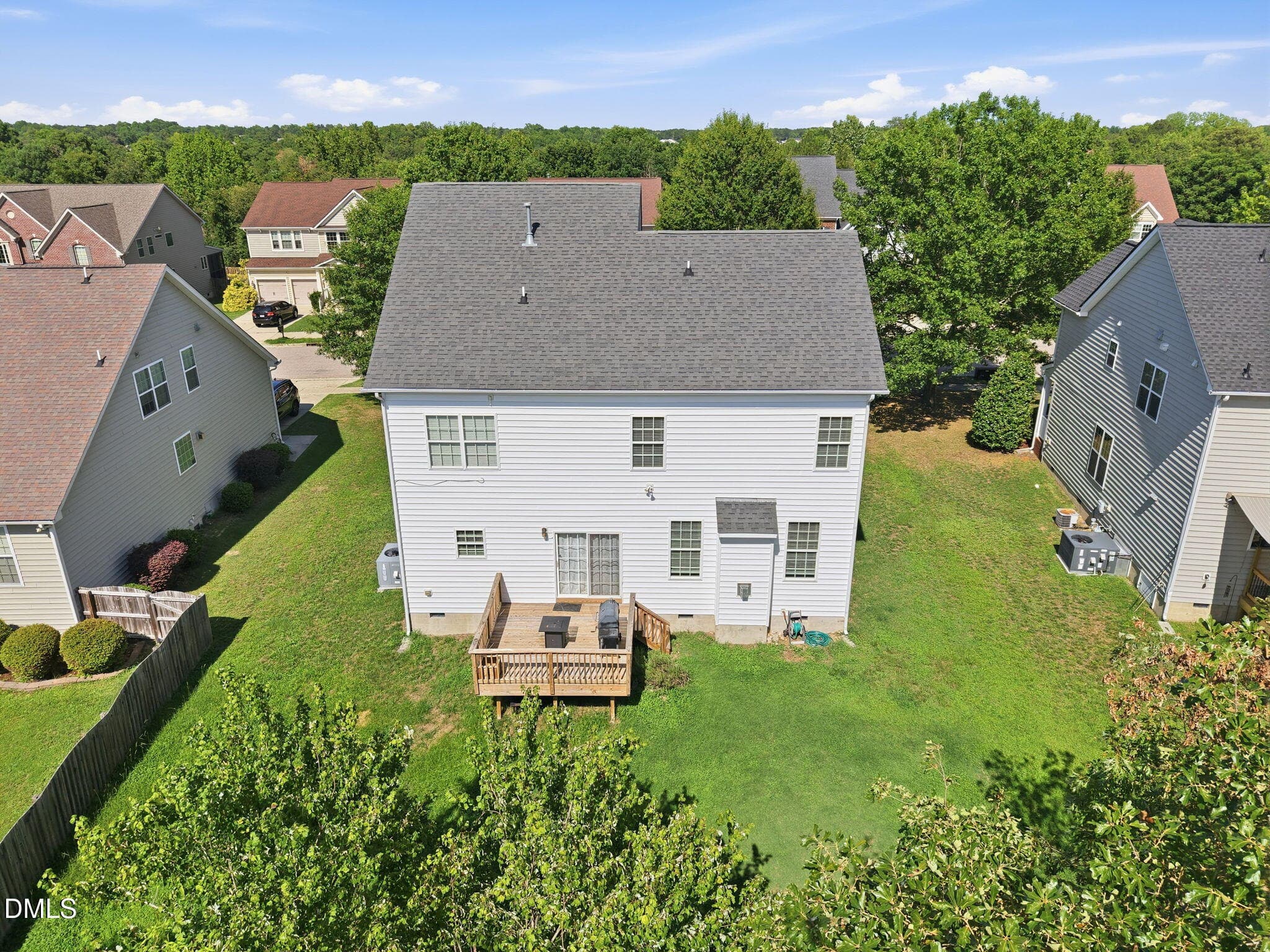 Back of house from above - 526 Redford Place Drive, Rolesville, NC 27571