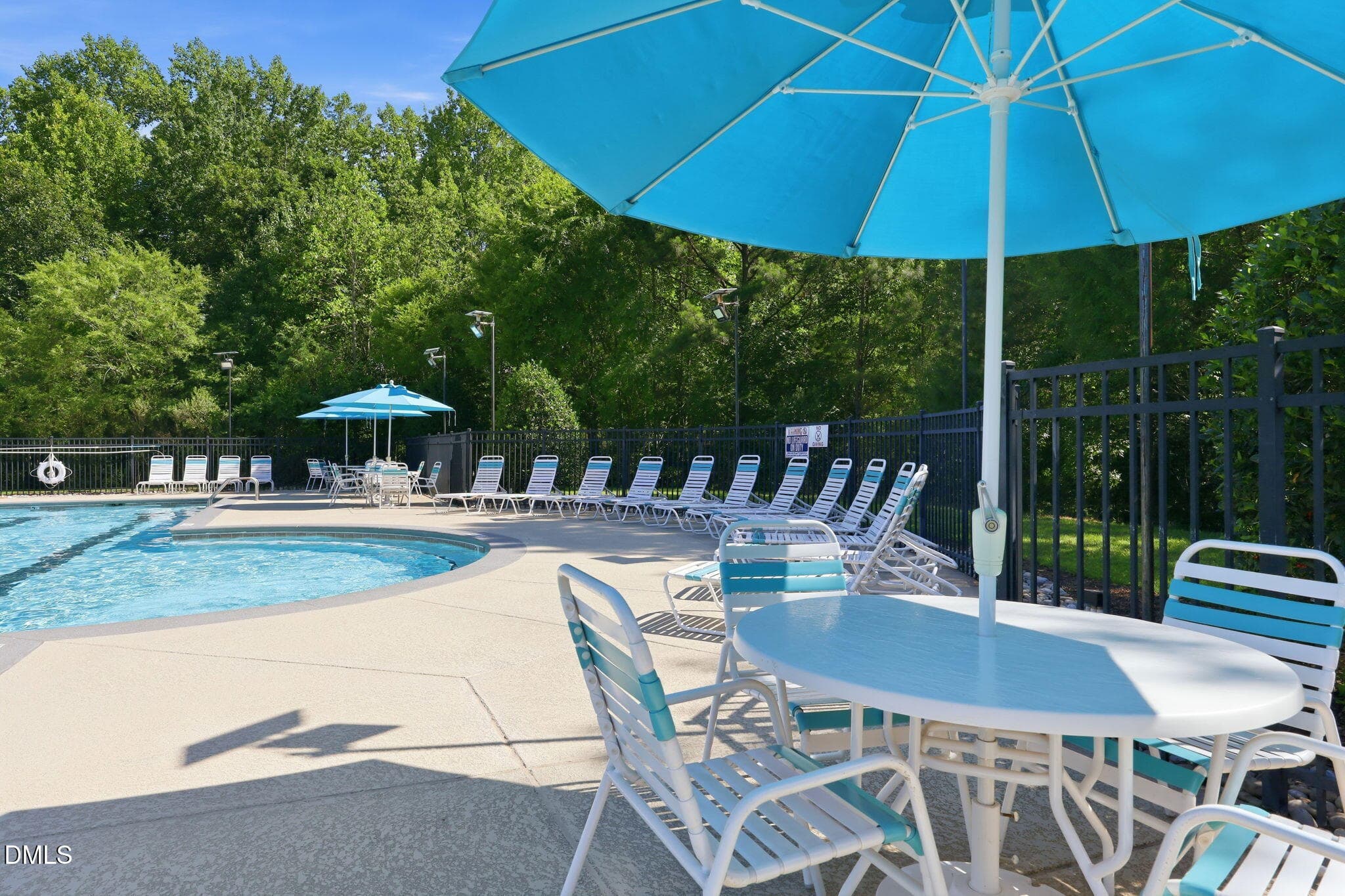 Pool side sitting - 526 Redford Place Drive, Rolesville, NC 27571