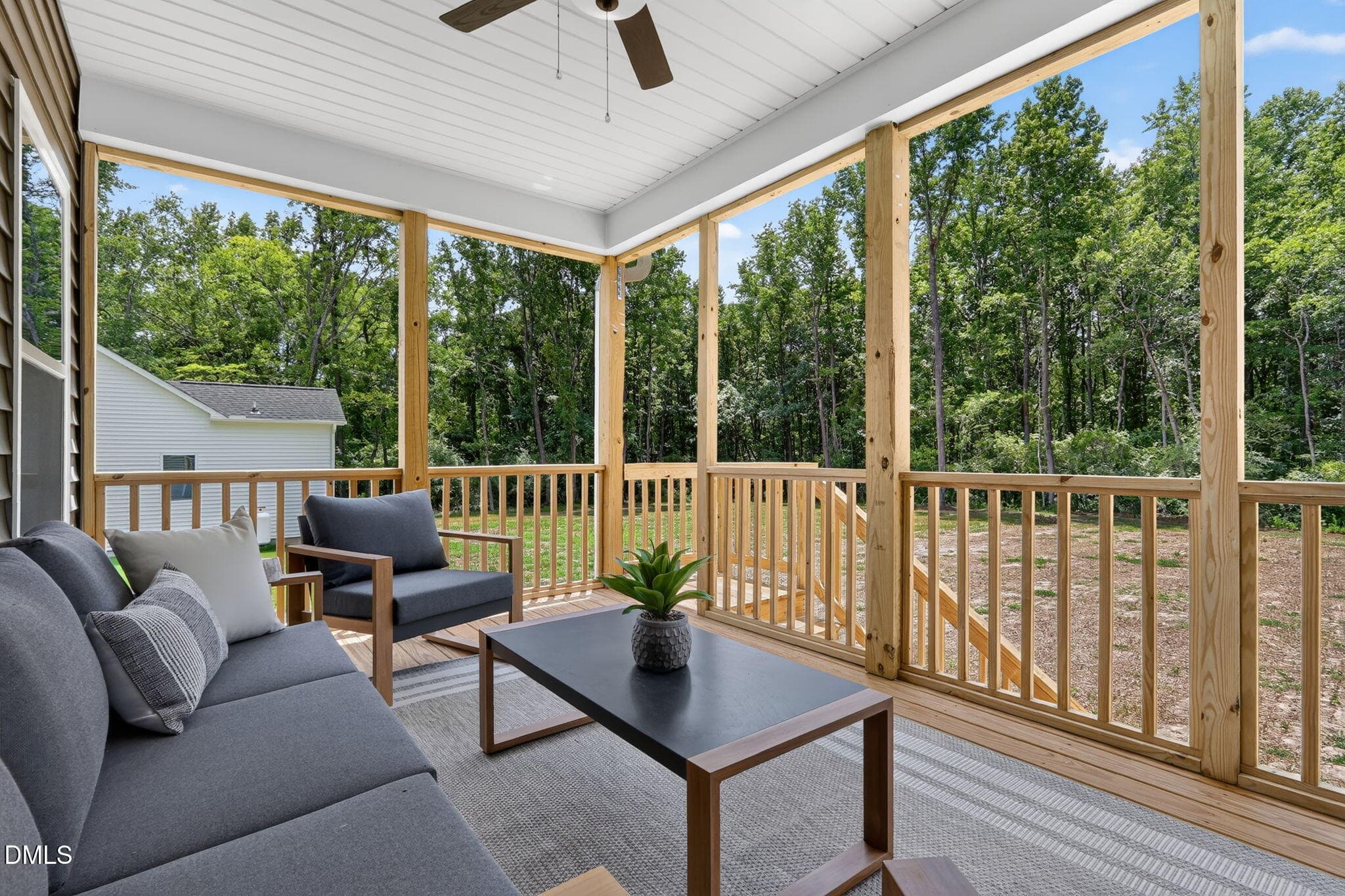Oversized Rear Covered Deck - 552 Beacon Hill Road, Lillington, NC 27546
