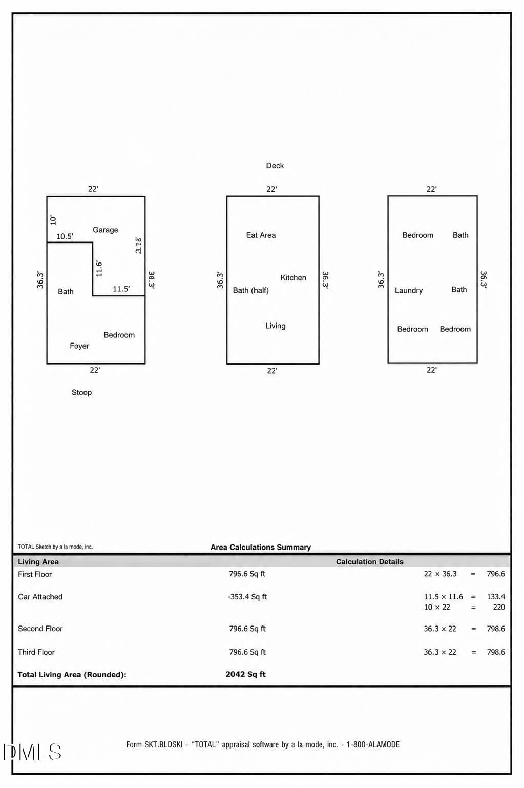 Floorplan - 6028 Kayton Street, Raleigh, NC 27616, Raleigh