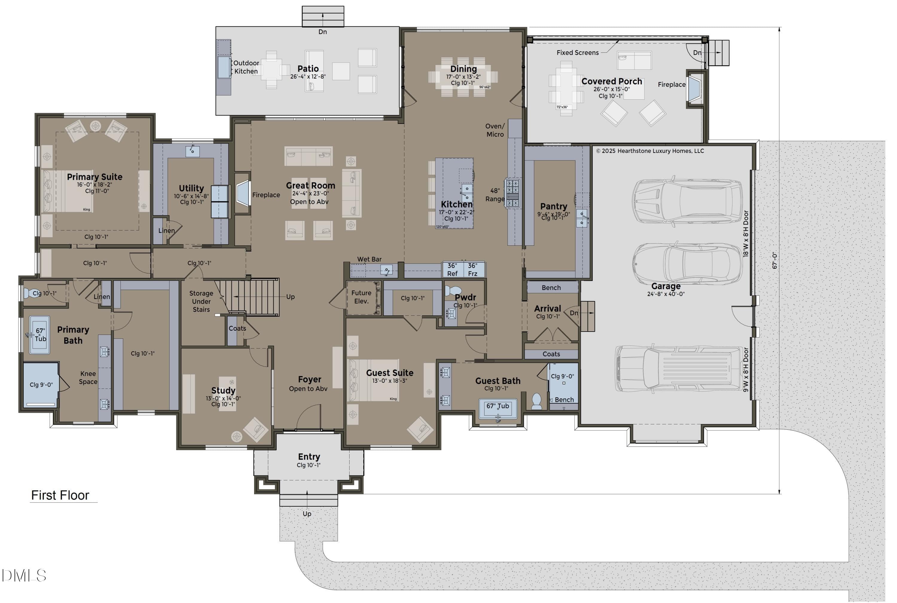 Plan - 8909 Morning Song Court, New Hill, NC 27562