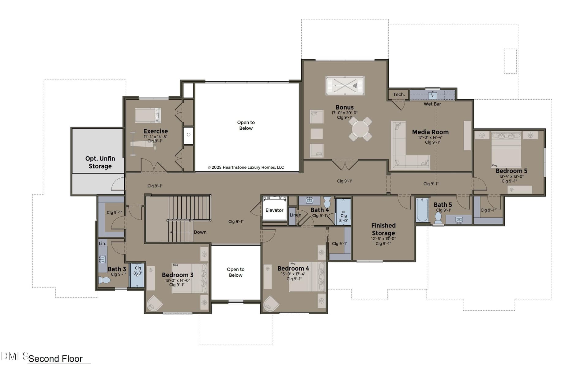 Plan - 8909 Morning Song Court, New Hill, NC 27562