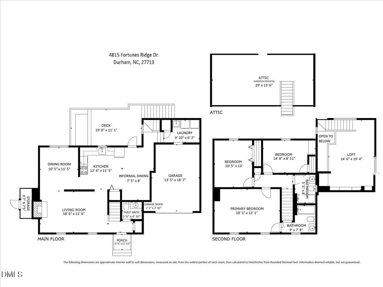 01-4815FortuneRidge - Floor Plan - 4815 Fortunes Ridge Drive, Durham, NC 27713, Durham