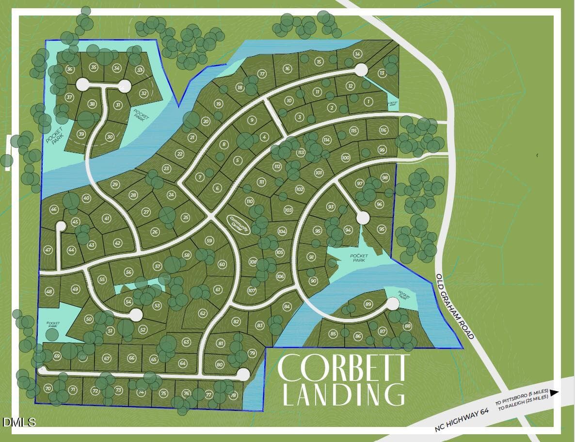 Site Plan Clean - 71 Caz Trace, Pittsboro, NC 27312
