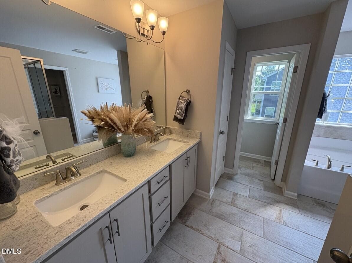 Primary Bath - 120 Railcar Way, Clayton, NC 27520