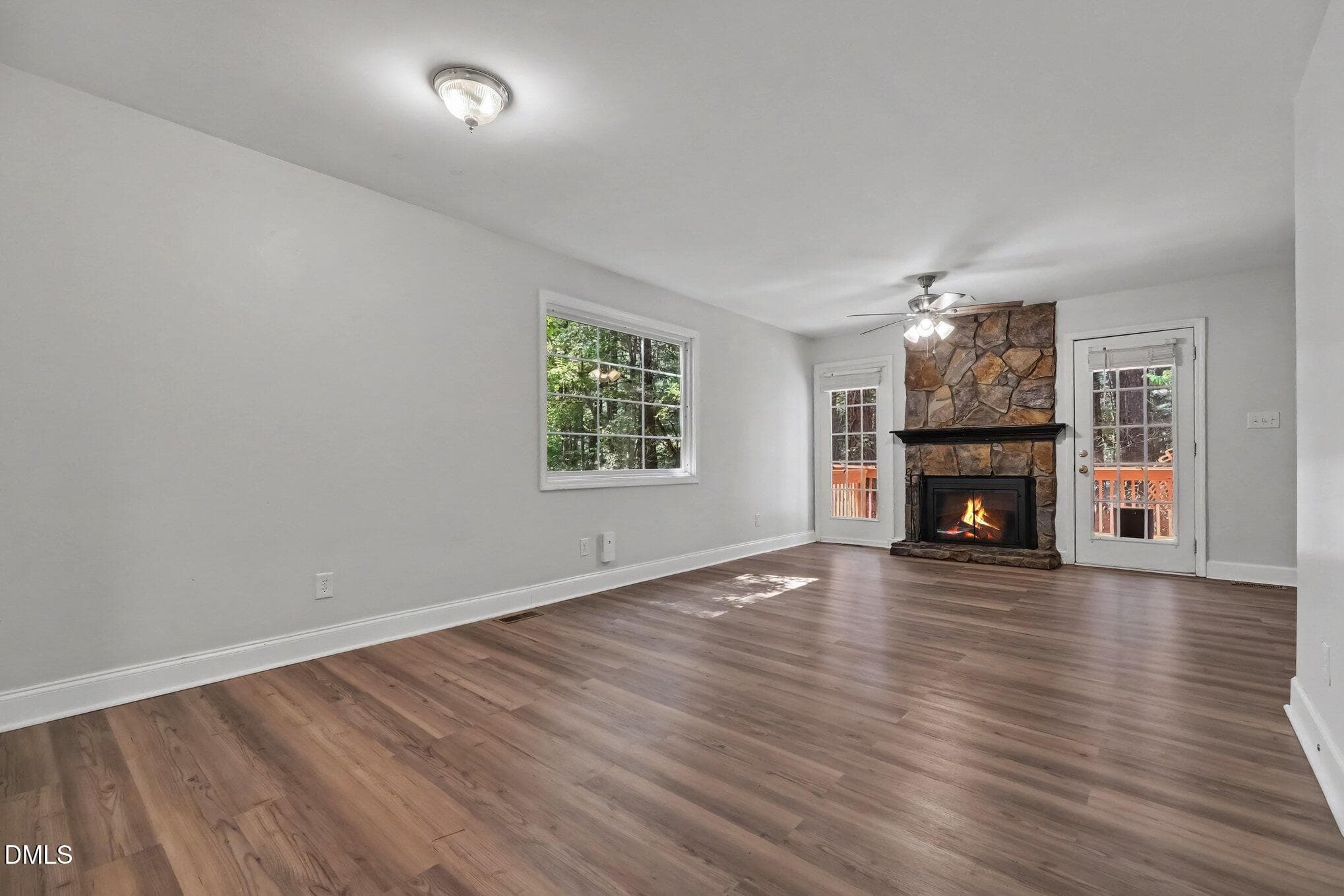 Stone Fireplace - 913 Hearthridge Court A, Raleigh, NC 27609, Raleigh