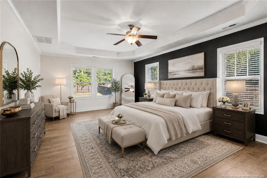 Primary Bedroom Virtually Staged - 3324 Amour Drive, Fayetteville, NC 28306, Fayetteville