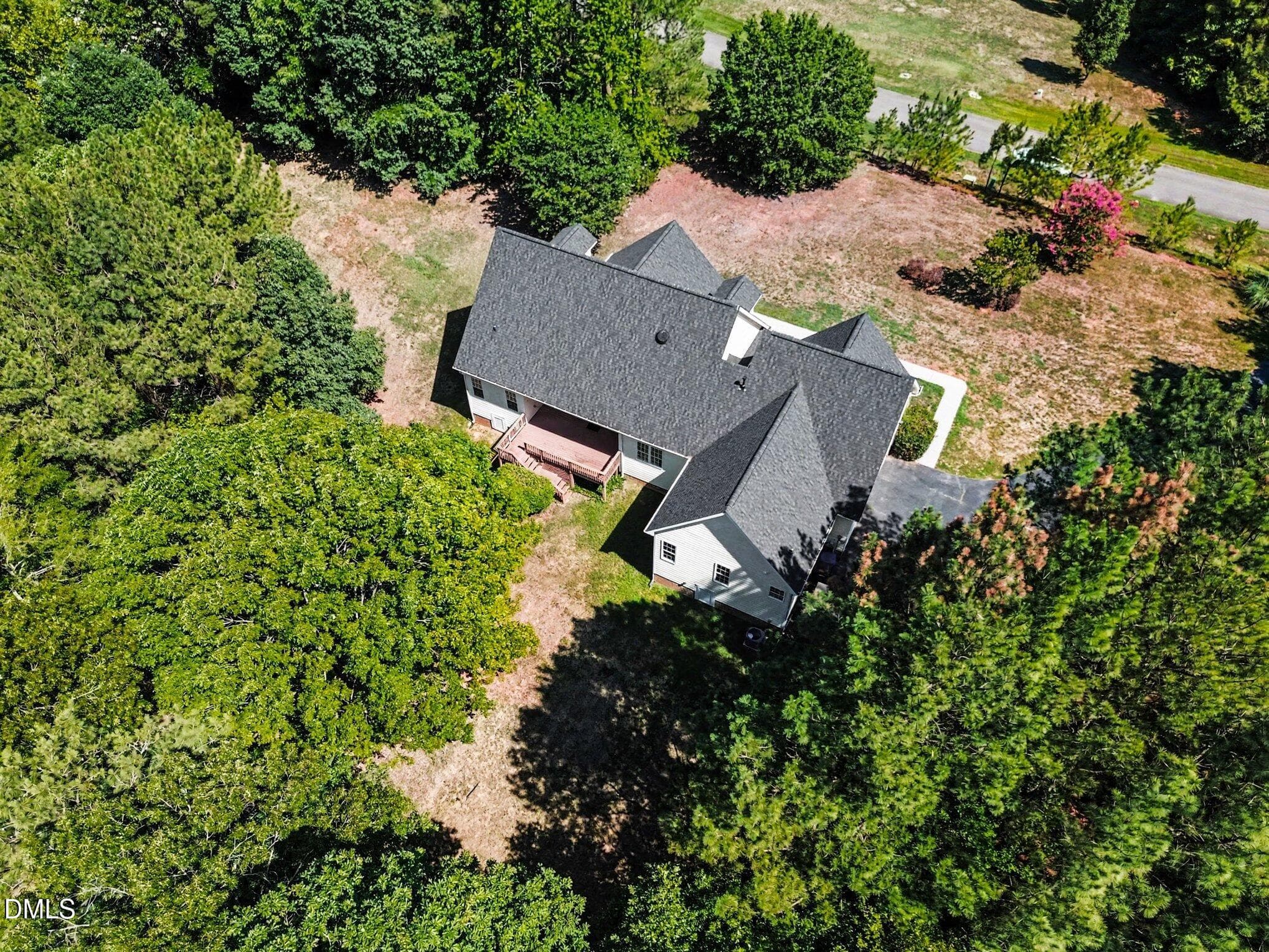 Aerial View - 606 Old Chestnut Crossing, Moncure, NC 27559