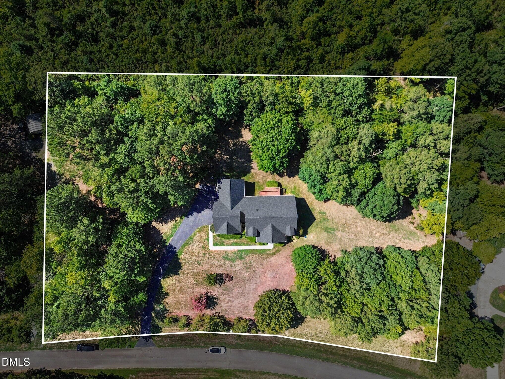 Aerial View - 606 Old Chestnut Crossing, Moncure, NC 27559
