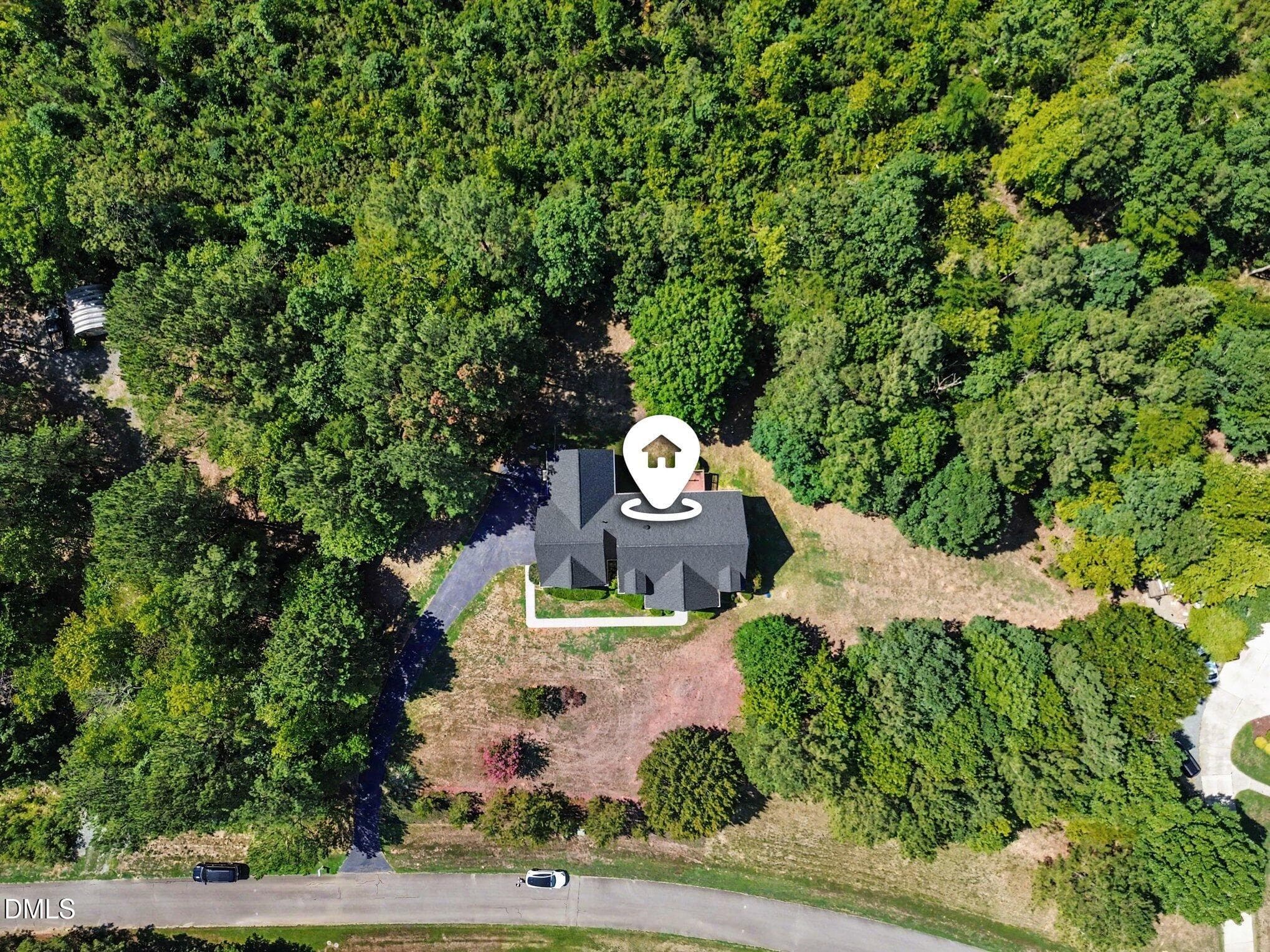 Aerial View - 606 Old Chestnut Crossing, Moncure, NC 27559
