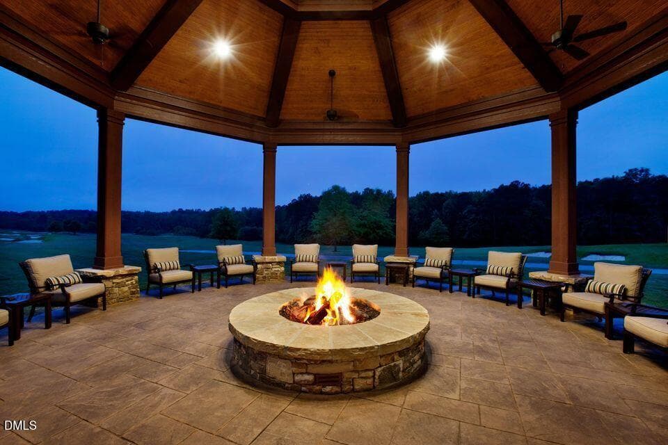 Hasentree Firepit - 8108 Fergus Court, Wake Forest, NC 27587