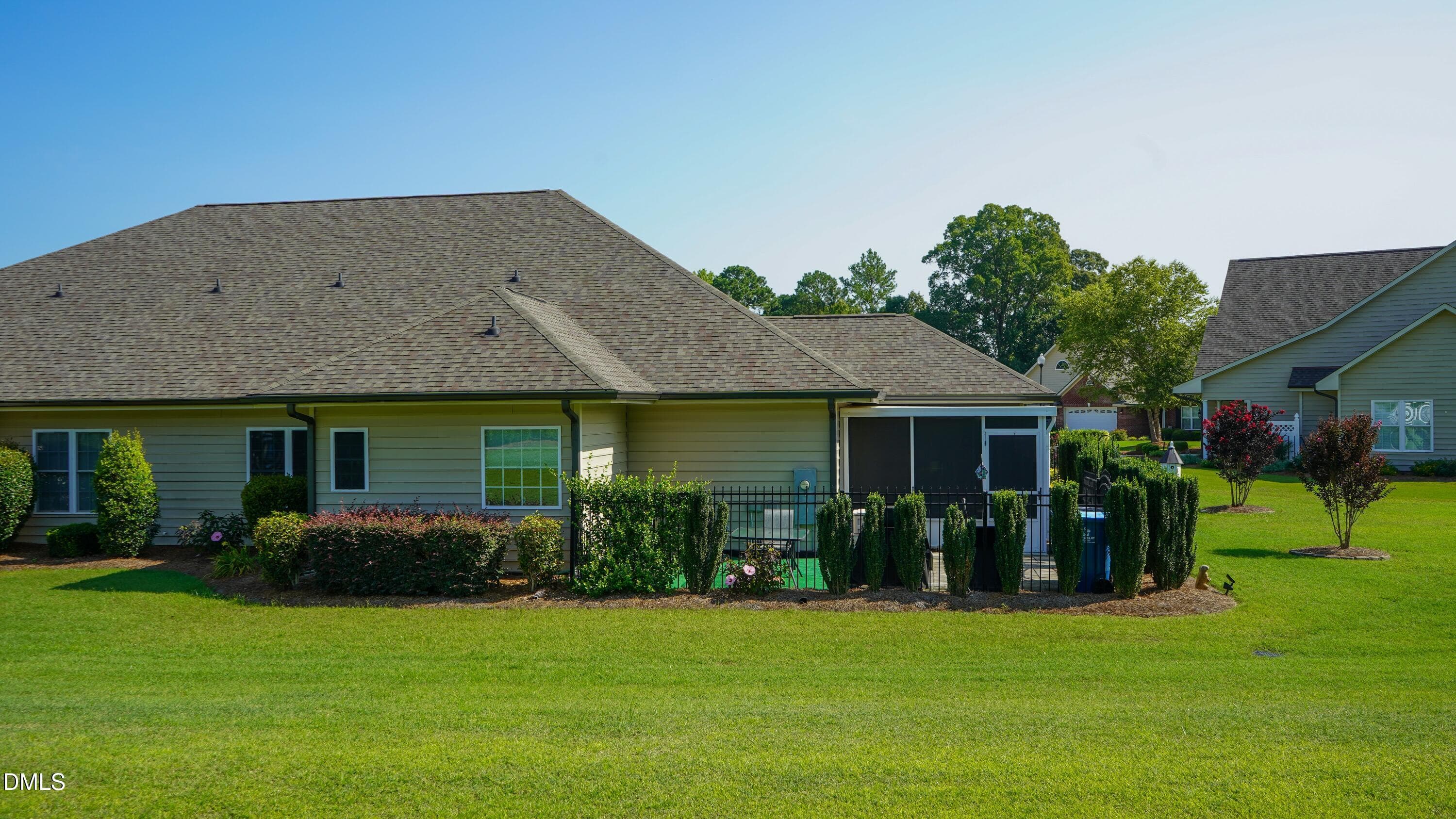 Rear view of property. - 45 Glenfield Drive, Dunn, NC 28334