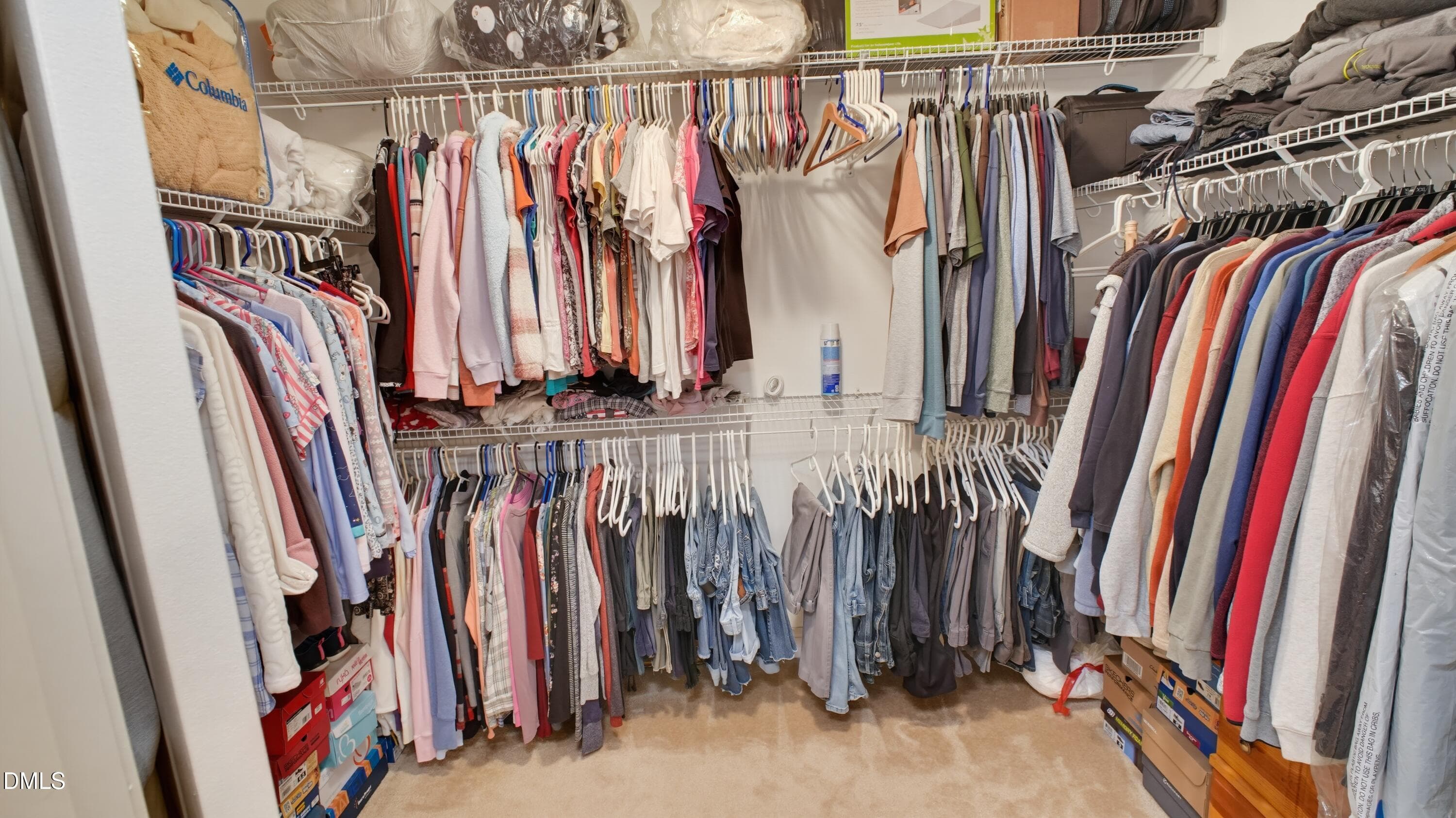 Super-size walk-in closet. - 45 Glenfield Drive, Dunn, NC 28334