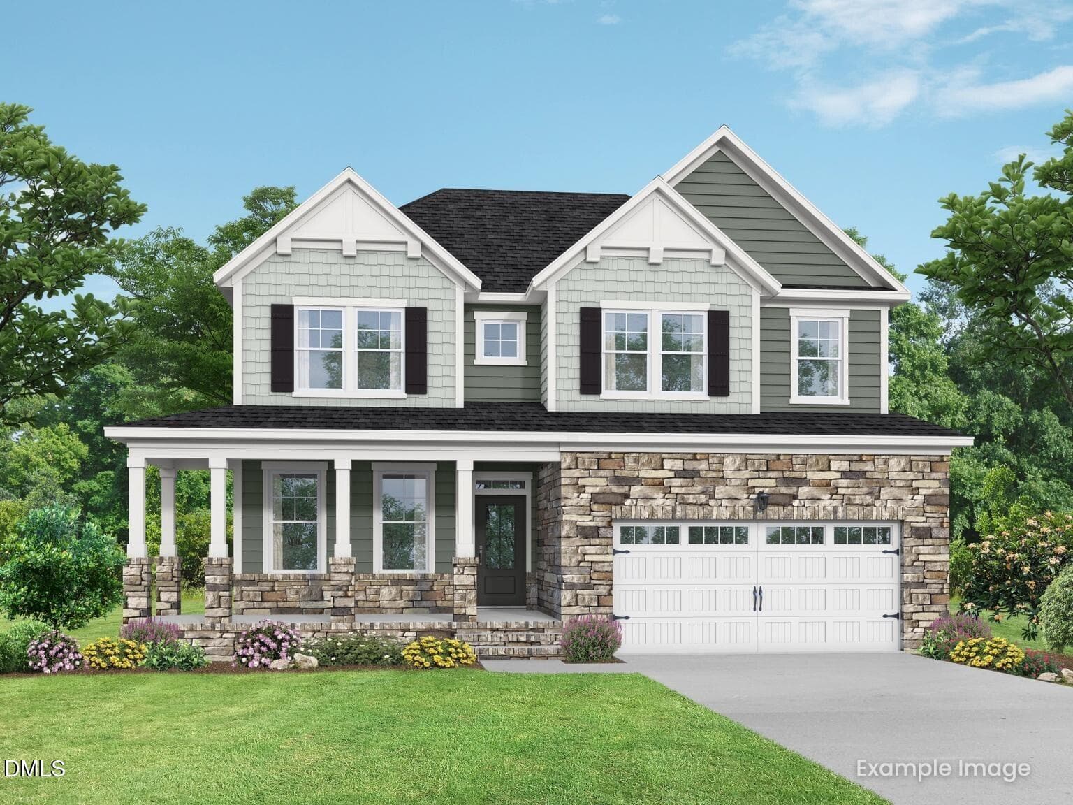 5_ElevationImage_WILLOW G #9_04 - 741 Dragonfly Pond Way, Wake Forest, NC 27587