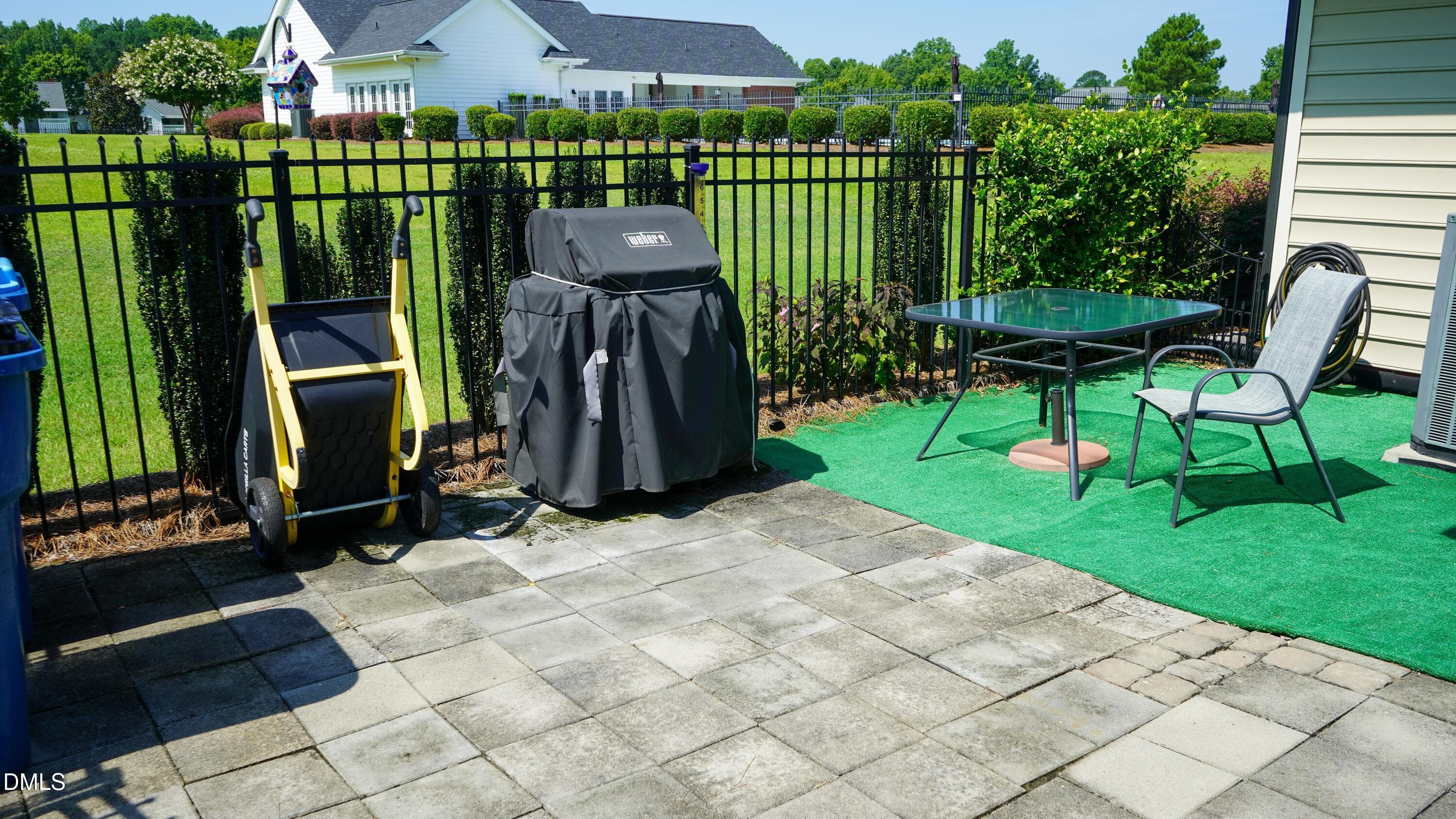 Grilling area. - 45 Glenfield Drive, Dunn, NC 28334