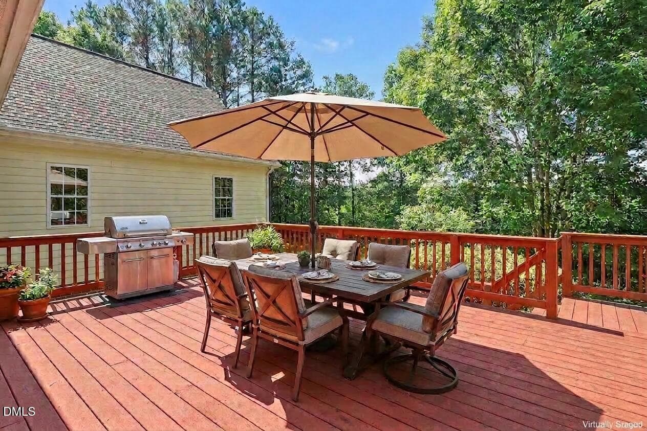 Staged Deck - 606 Old Chestnut Crossing, Moncure, NC 27559