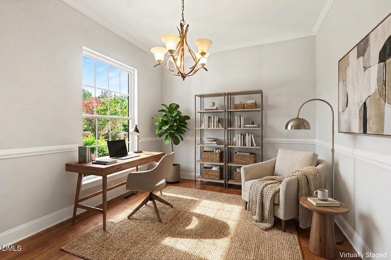 Staged as Flex Space - 606 Old Chestnut Crossing, Moncure, NC 27559