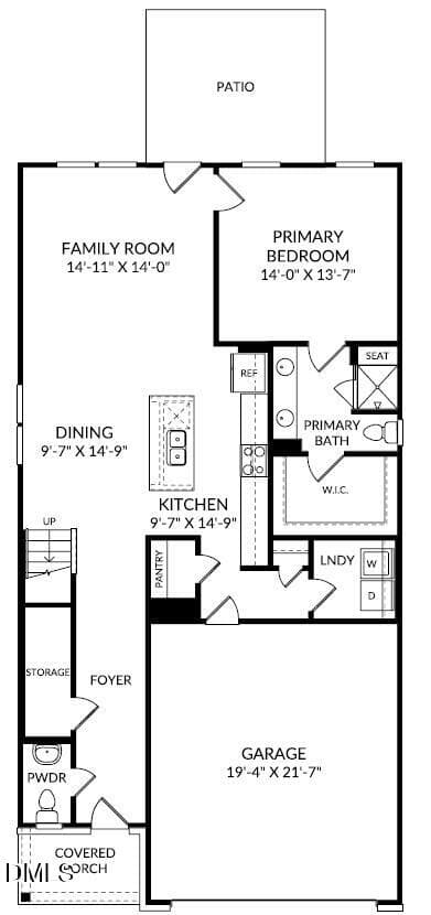 63 1st Floorplan - 48 King Tucks Way, Four Oaks, NC 27524