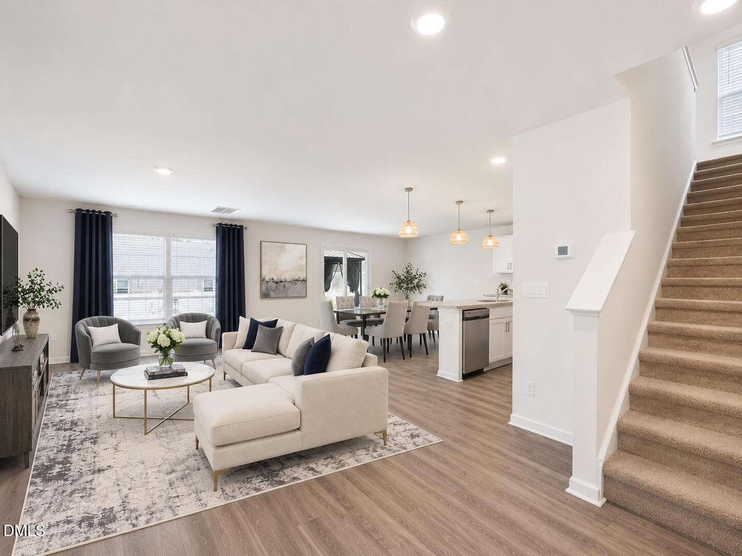 Staged LR - 3005 Egert Drive, Haw River, NC 27258