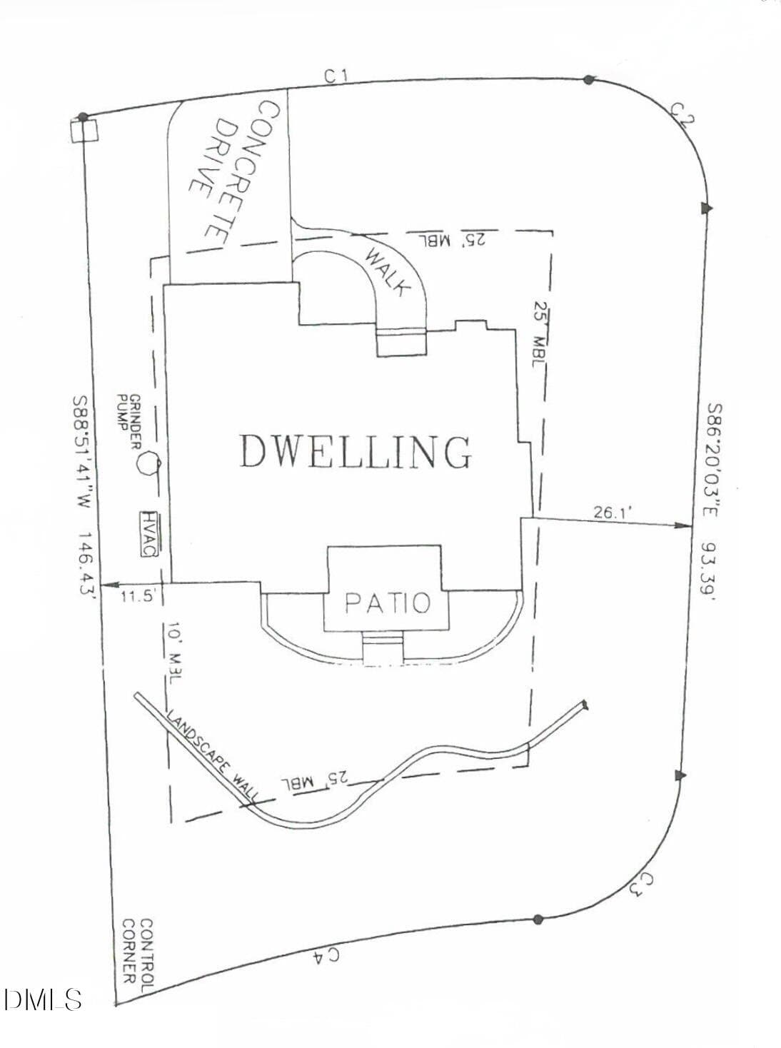 84401 Winslow - As-Built Survey - 84401 Winslow, Chapel Hill, NC 27517, Chapel Hill