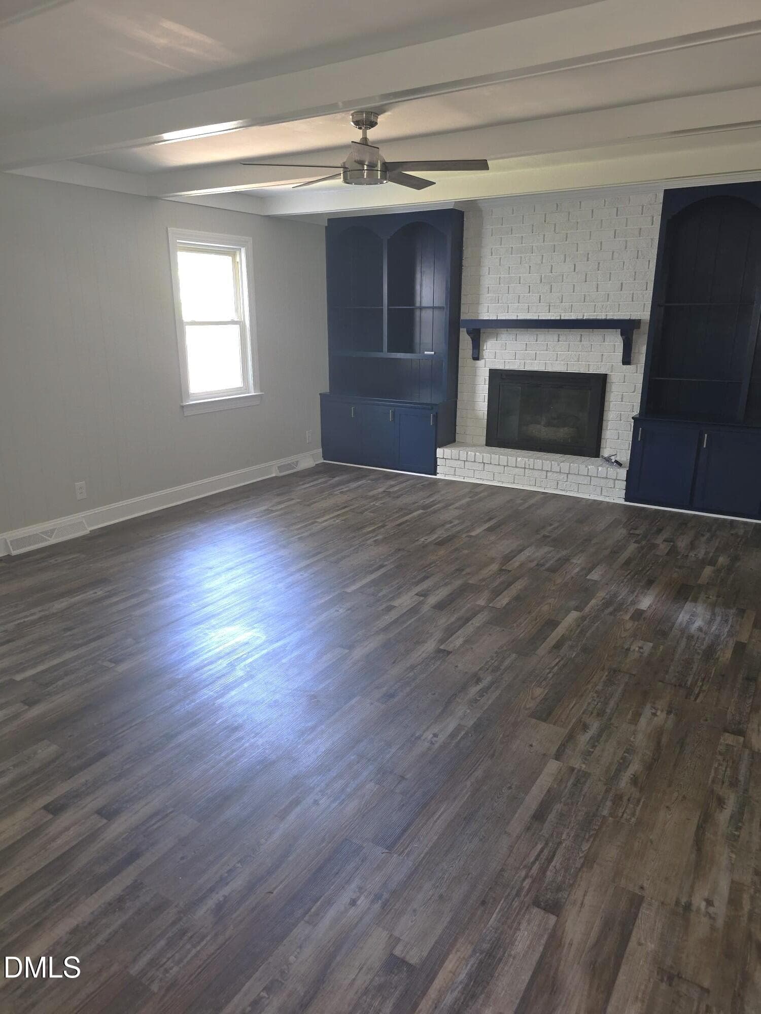 Family Room with FP - 800 Stone Drive, Rocky Mount, NC 27804
