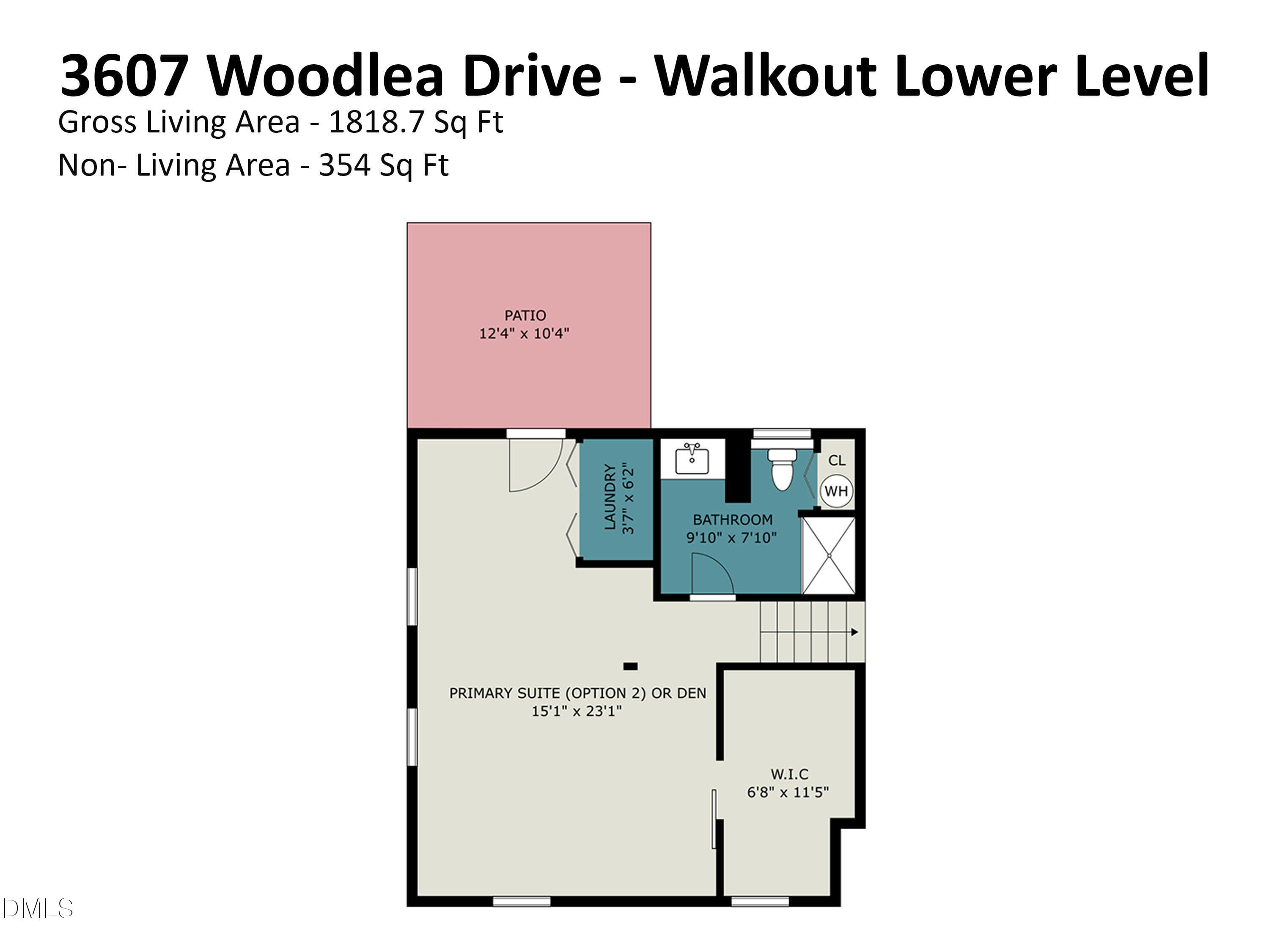 3607_woodlea_drive_-_walkout_lower_level - 3607 Woodlea Drive, Raleigh, NC 27604, Raleigh