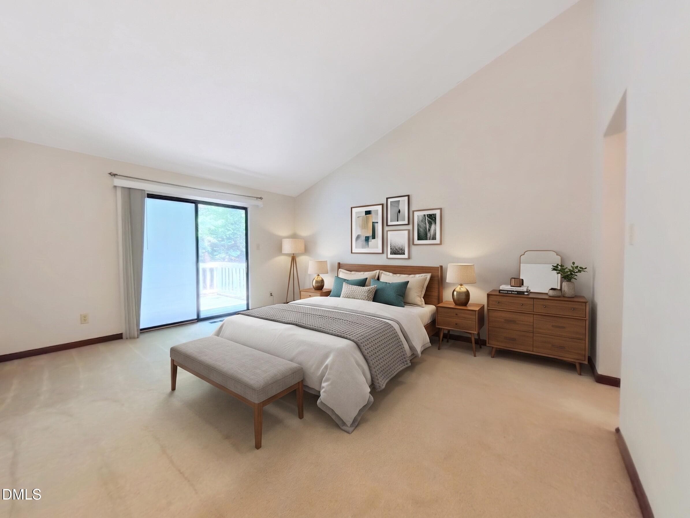 primary bedroom virtual stage - 5867 Branchwood Road, Raleigh, NC 27609, Raleigh