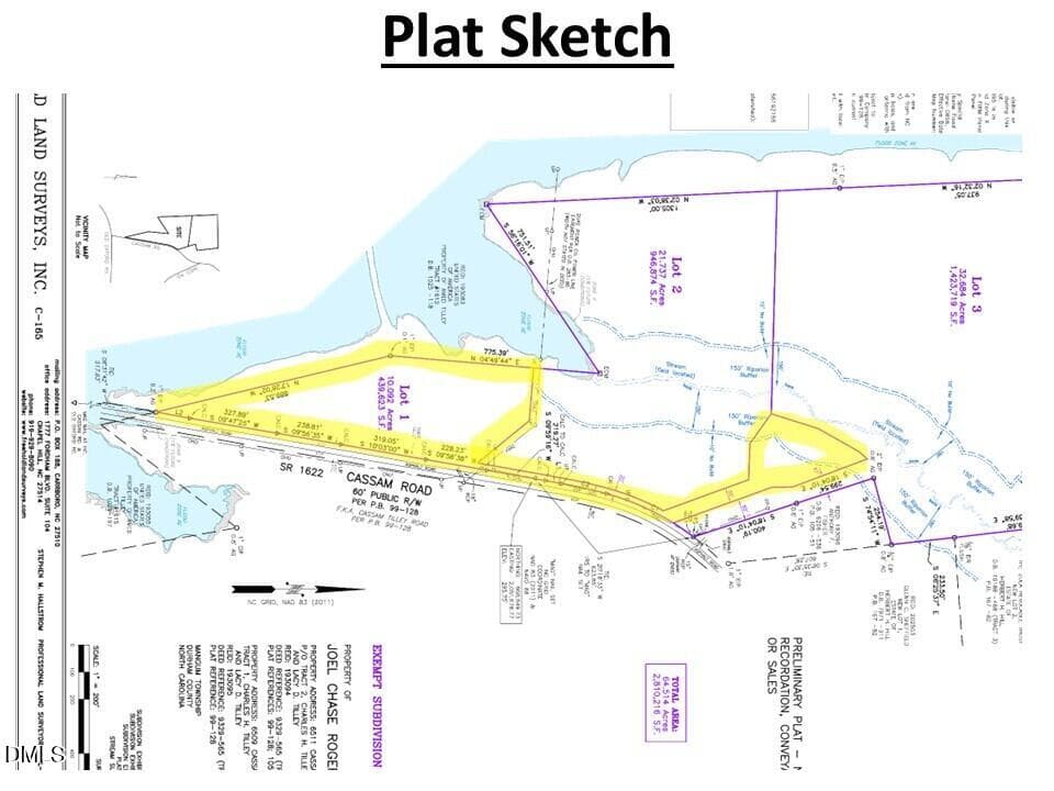 Durham Co. NC 10.09-Rogers-Lot1-25 - 00 Cassam Road, Bahama, NC 27503, Bahama