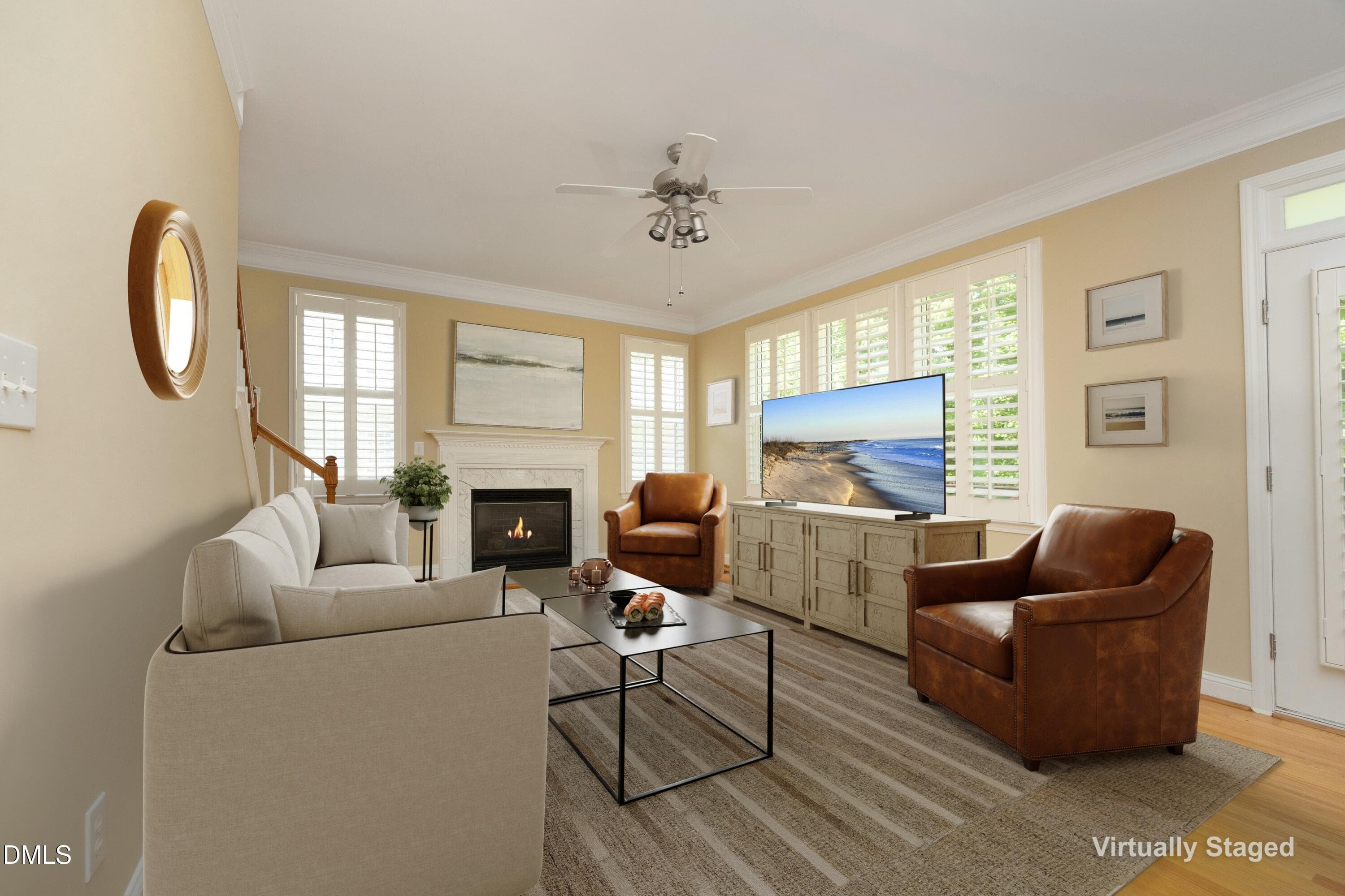 3208 Rockford Living Staged - 3208 Rockford Road, Durham, NC 27713, Durham