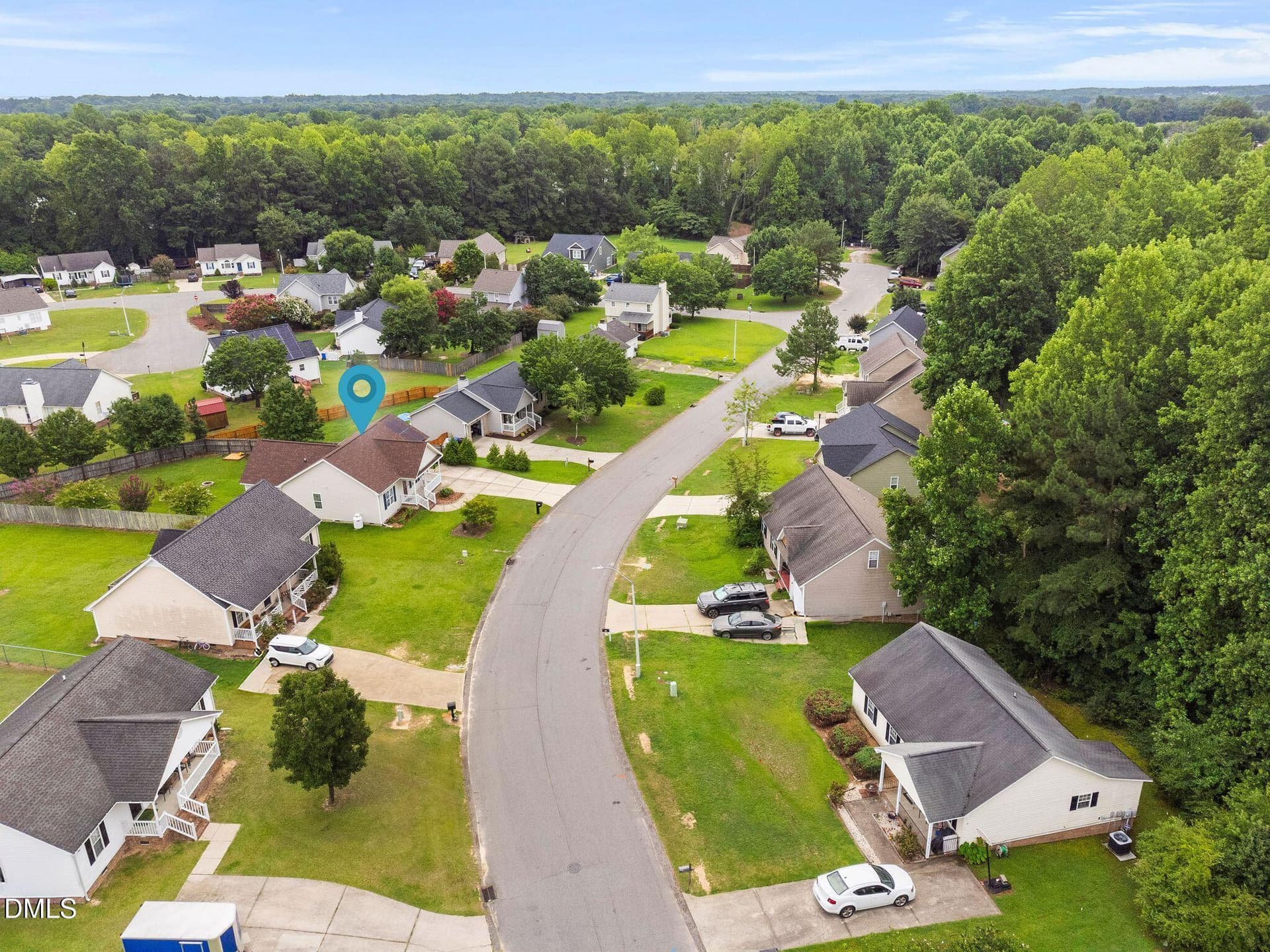 45-Aerial_Neighborhood__211_Courtland_Dr - 211 Courtland Drive, Angier, NC 27501
