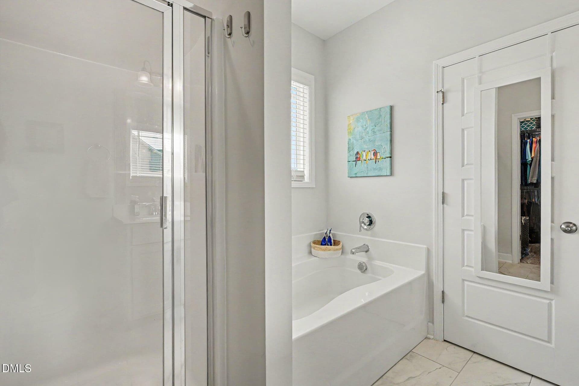 Owner's Suite Walk-in Shower & Tub - 96 Looping Horse Circle, Angier, NC 27501