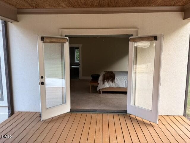 French Doors to Bedroom - 309 Weston Lane, Chapel Hill, NC 27516, Chapel Hill