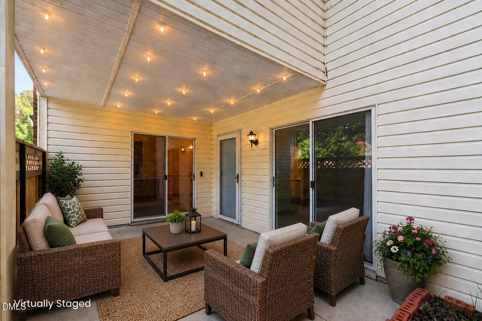 6 Patio virtually staged - 473 Summerwalk Circle, Chapel Hill, NC 27517, Chapel Hill