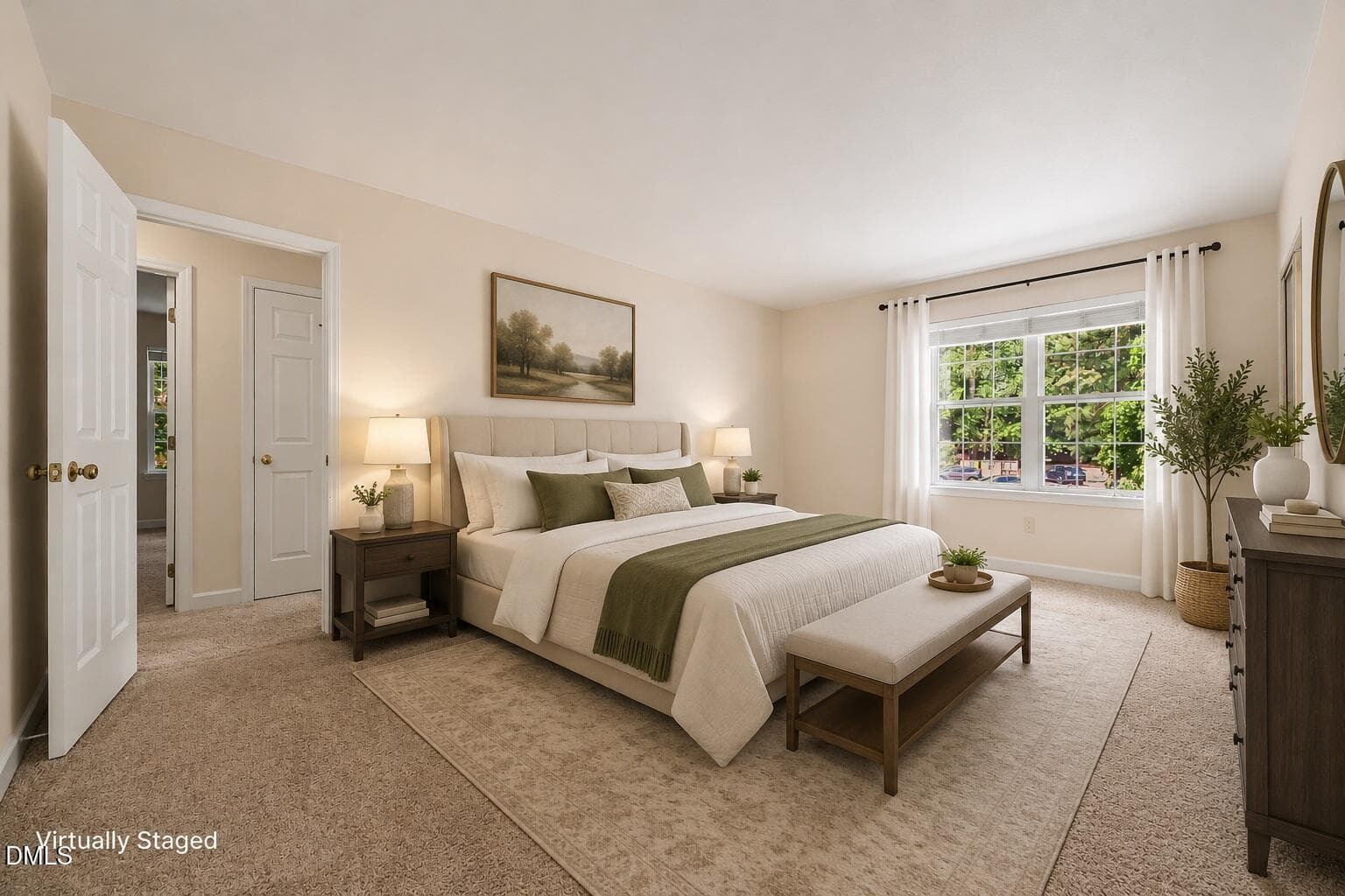 15 Primary BR virtually staged - 473 Summerwalk Circle, Chapel Hill, NC 27517, Chapel Hill