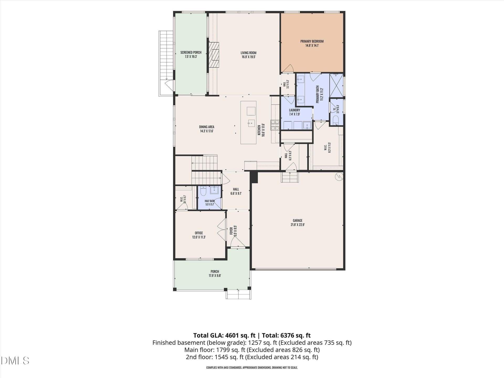 First Level - 1317 Magnolia Gln Circle, Wake Forest, NC 27587