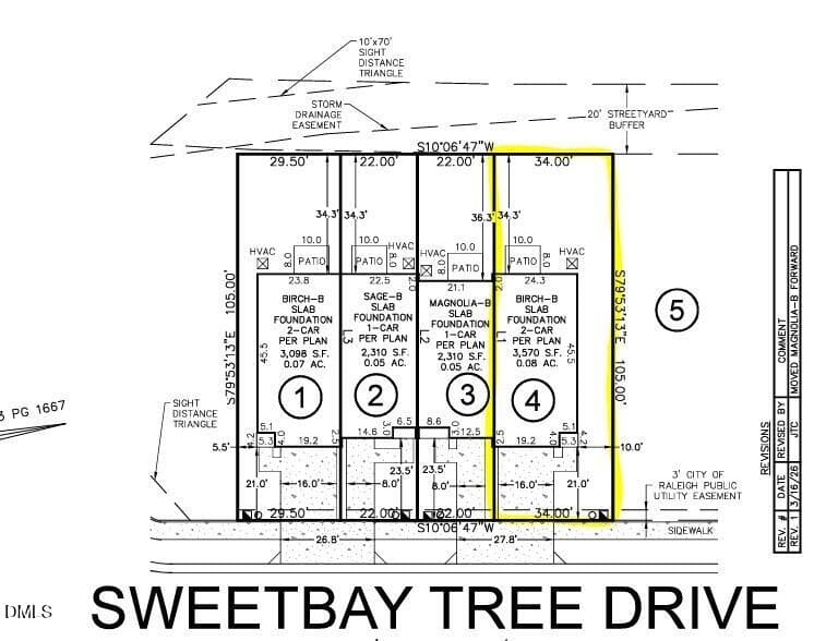 Plot Plan - 110 Sweetbay Tree Drive, Wendell, NC 27591