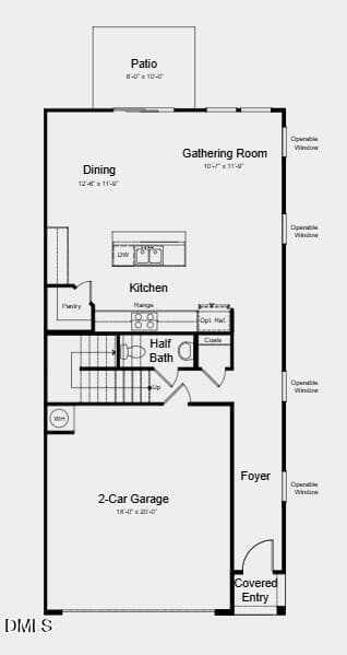 Main Level Floor Plan - 110 Sweetbay Tree Drive, Wendell, NC 27591