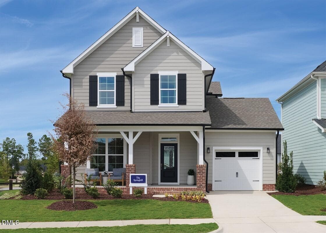 Springhill elevation B - 95 Tranquility Way, Fuquay Varina, NC 27526
