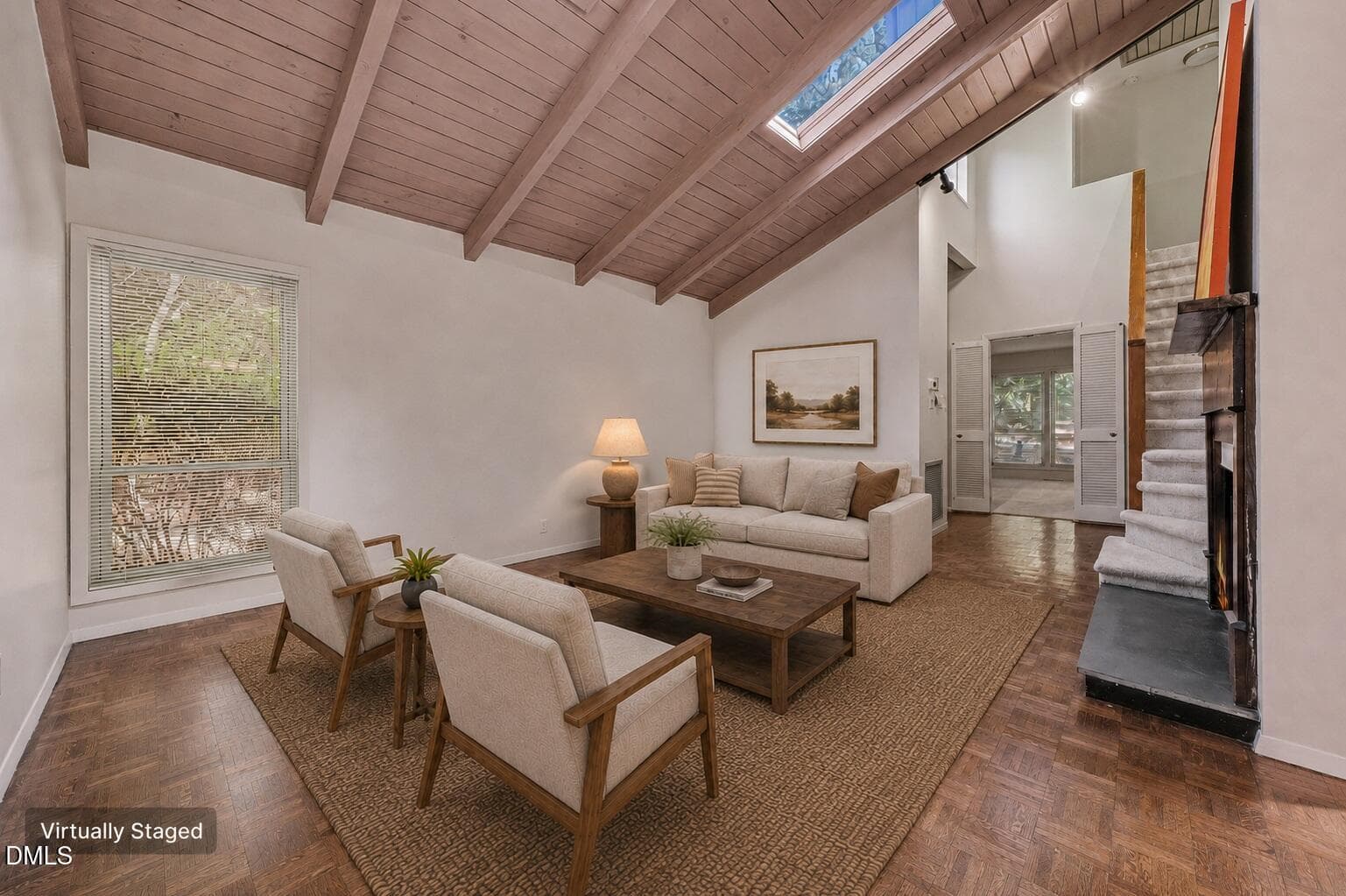 9 LR virtually staged - 4 Matchwood, Pittsboro, NC 27312