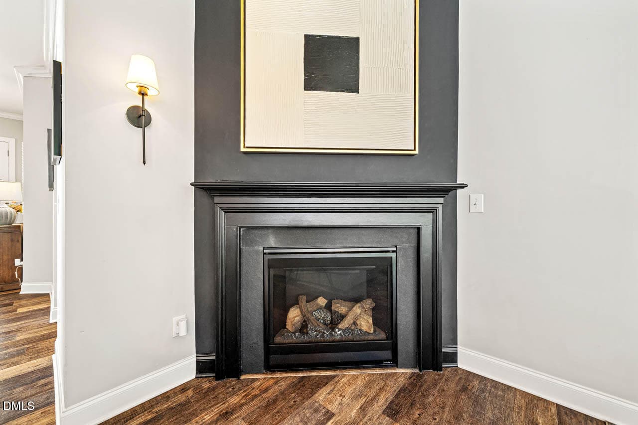 Gas Fireplace w/ Accent Wall - 93 Abercorn Circle, Chapel Hill, NC 27516, Chapel Hill