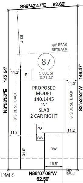 Plot Plan - 1256 Woody Drive, Graham, NC 27253