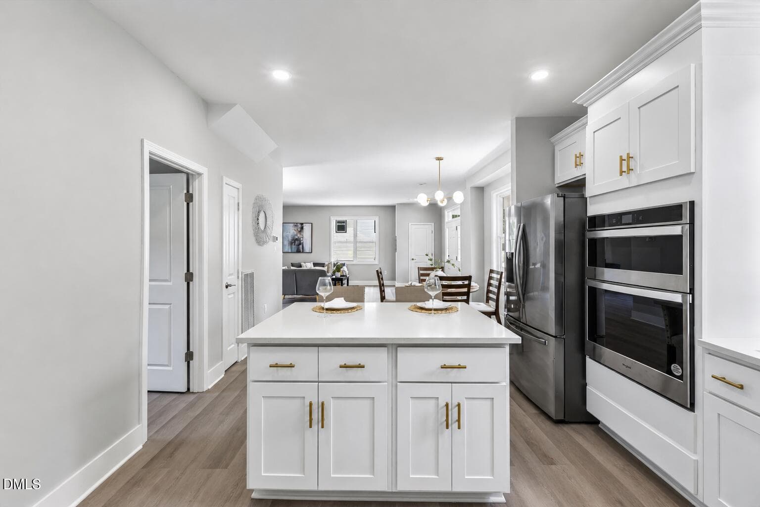Kitchen Island with Open Dining Area - 1105 Ridge Road, Roxboro, NC 27573