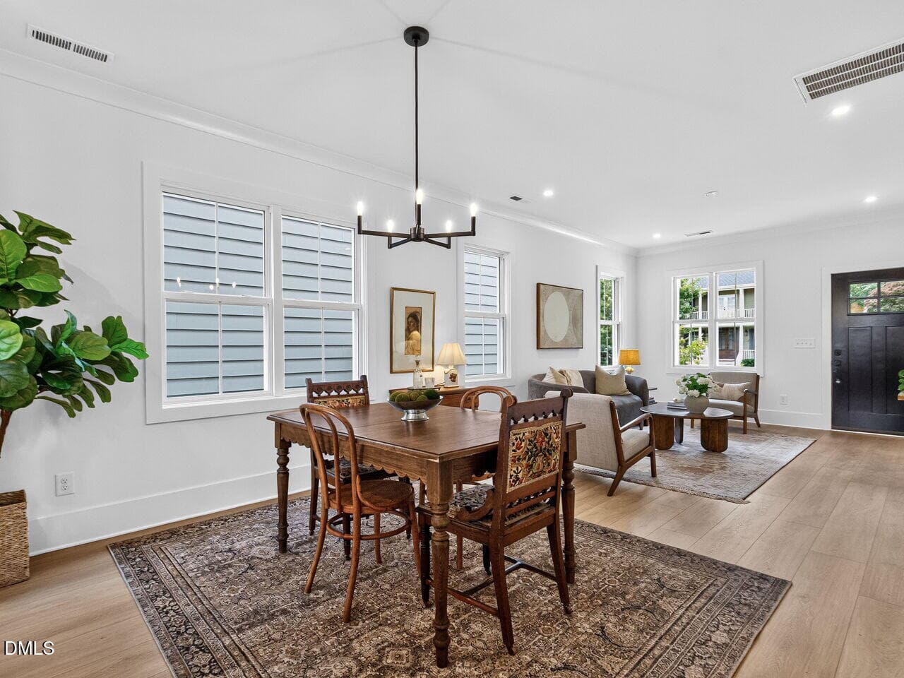 Lot 3-dining-room-living - 1339 1/2 Courtland Drive, Raleigh, NC 27604, Raleigh