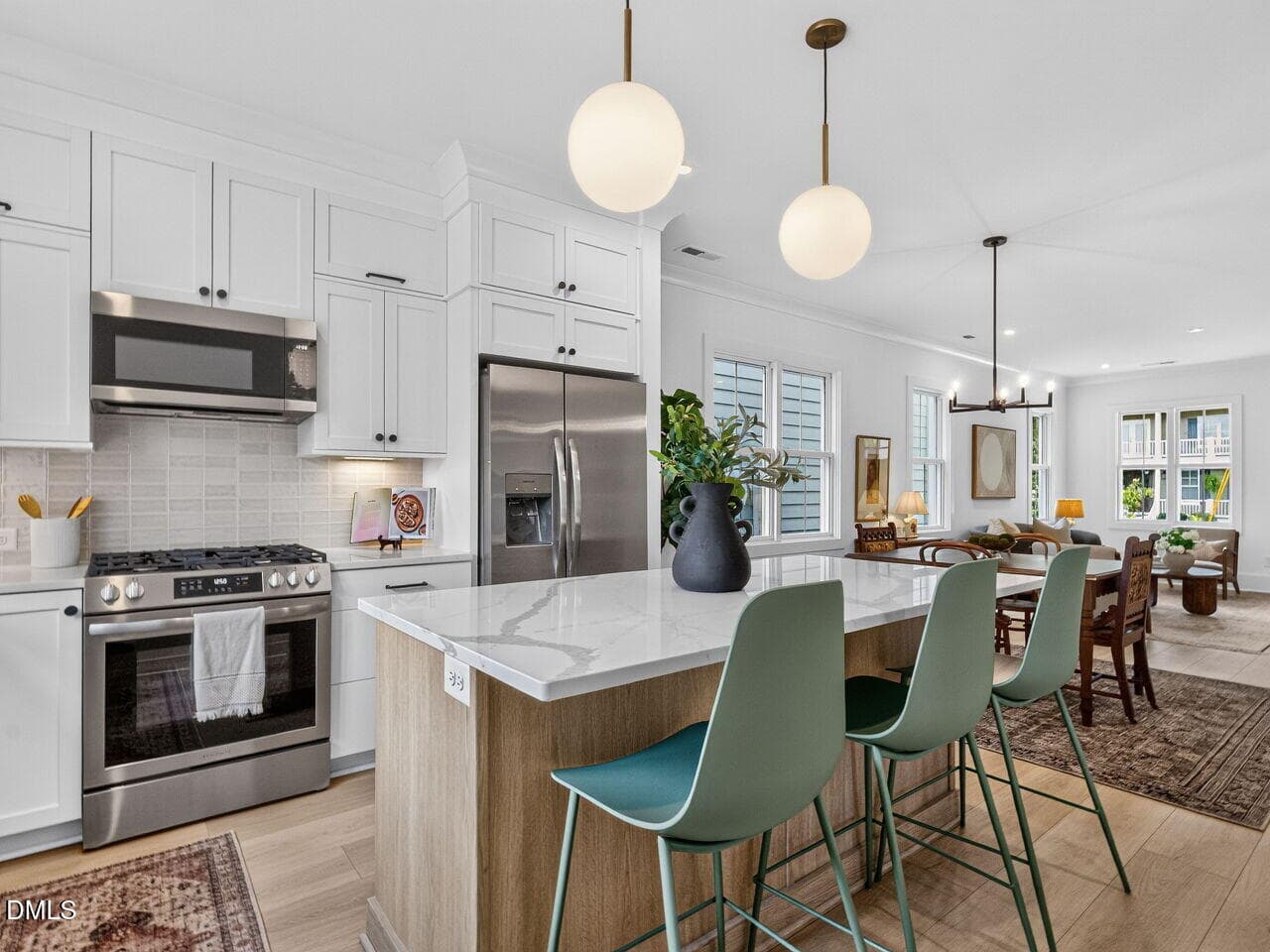 Lot 3 kitchen dining living - 1339 1/2 Courtland Drive, Raleigh, NC 27604, Raleigh