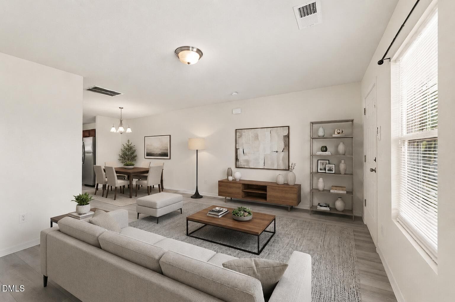 living room virtually staged - 1168 Brooksridge Way, Whitsett, NC 27377, Whitsett