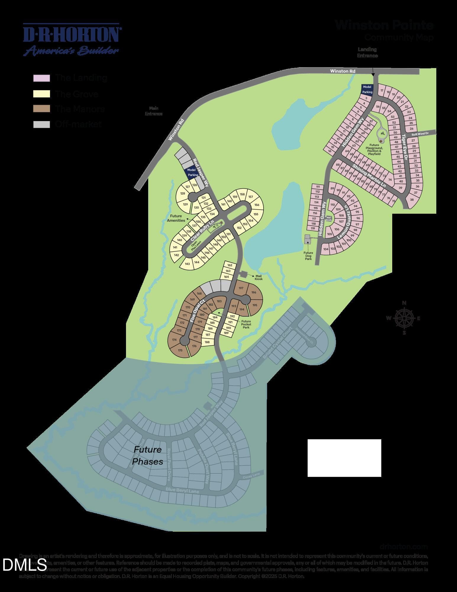 Winston Pointe - Site Map_ALL_with futur - 208 Joyful Stone Drive, Clayton, NC 27520
