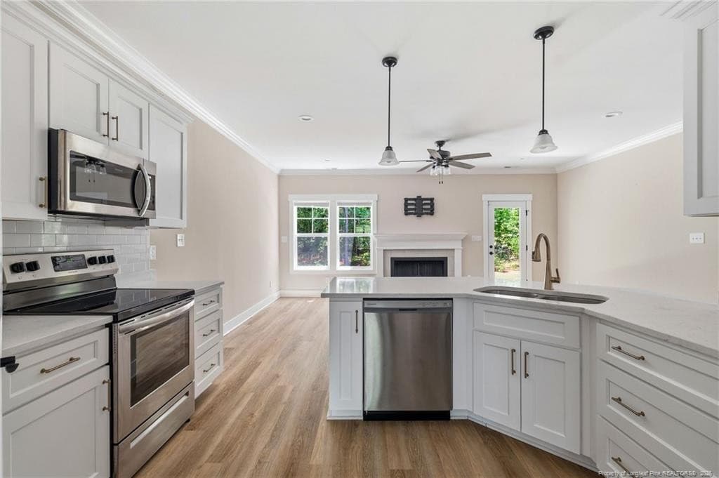 Open floor plan layout - 556 Bald Eagle Drive, Vass, NC 28394
