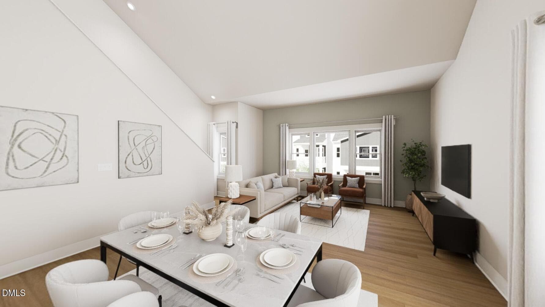 Dining + Living Room - 1110 Lamplighter Lot 422 Drive 422, Raleigh, NC 27604, Raleigh