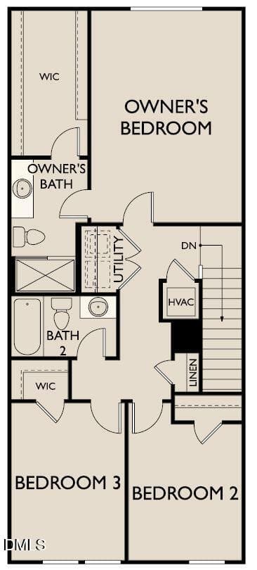 Celestial floorplan - 2nd floor - 2223 Gln Xing Drive, Durham, NC 27704